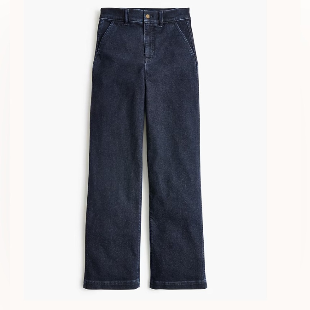 J. Crew Dark Blue Women's High-Rise Trouser Jeans.  Size 31 /12